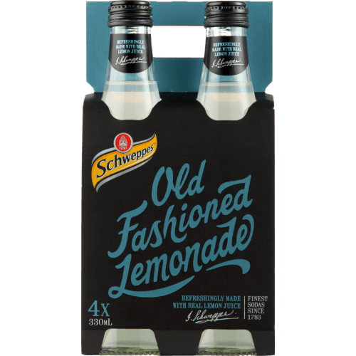 Schweppes Old Fashioned Lemonade Soft Drink Bottles
