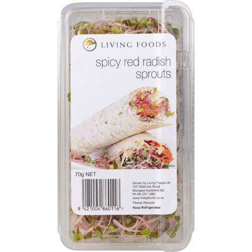 Living Foods Spicy Red Radish Sprouts
