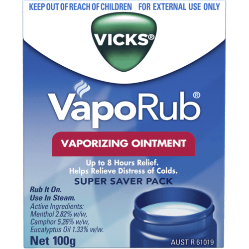 Vicks VapoRub Vaporizing Ointment Decongestant Chest Rub
