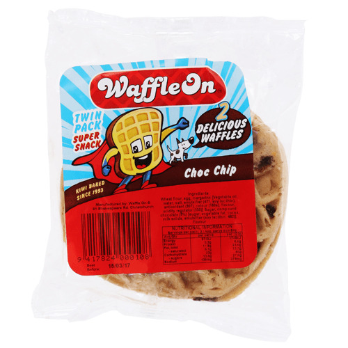 Waffle On Choc Chip Waffles Twin Pack