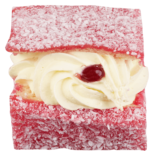 Fresh Cream Raspberry Lamington