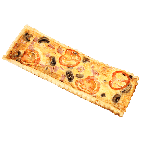 Bacon Mushroom & Tomato Quiche