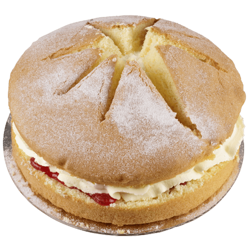 Fresh Cream Plain Round Sponge