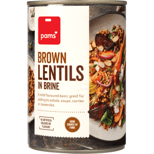 Pams Brown Lentils In Brine