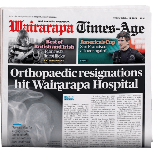 Wairarapa Times-Age Weekday Monday - Friday Newspaper