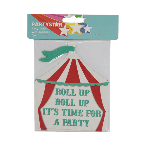 Korbond Party Invitations With Envelopes 6 pack