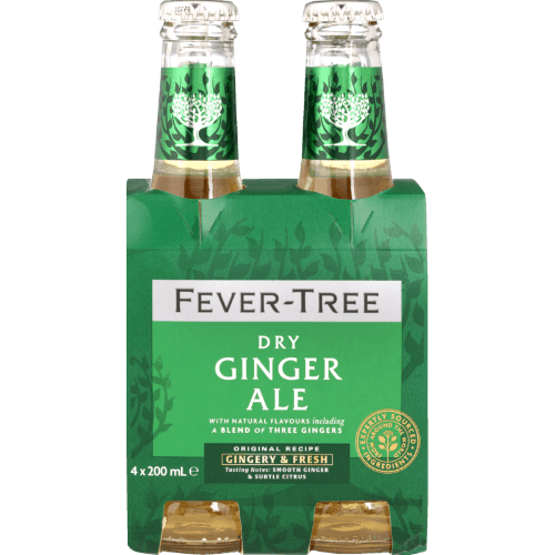 Fever-Tree Dry Ginger Ale Bottles