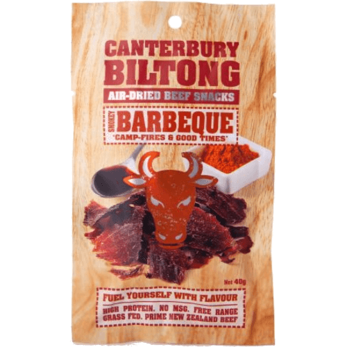 Canterbury Biltong Smokey Barbeque Air-Dried Beef Snacks