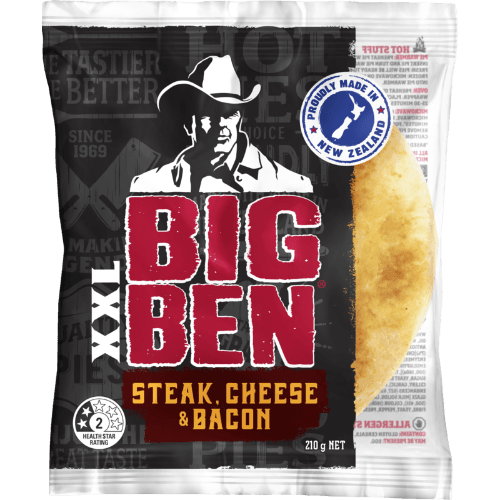 Big Ben XXL Steak Cheese & Bacon Pie