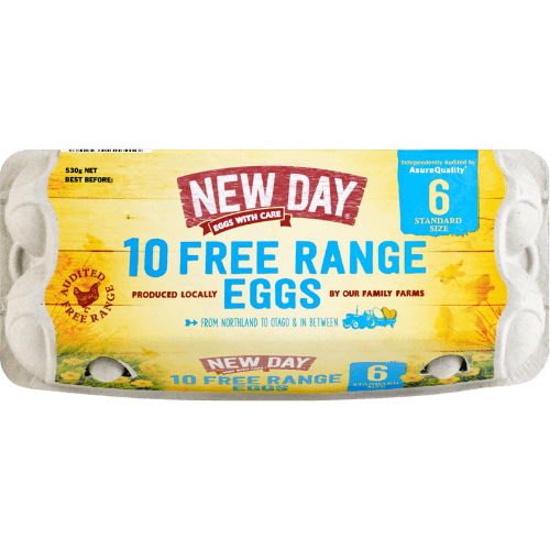 New Day Free Range Size 6 Eggs 10 pack