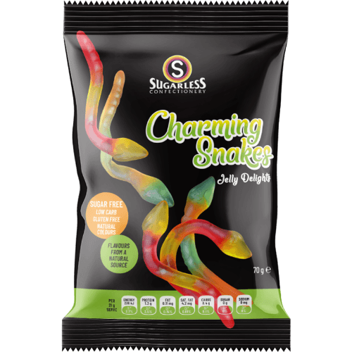 Sugarless Confectionery Sugar Free Charming Snakes Jelly Delights