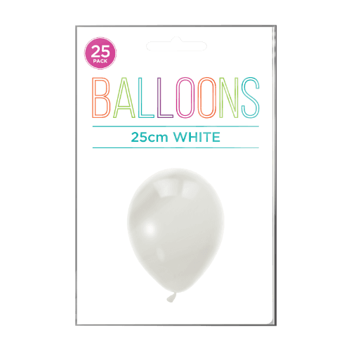 Hoorah White Balloons