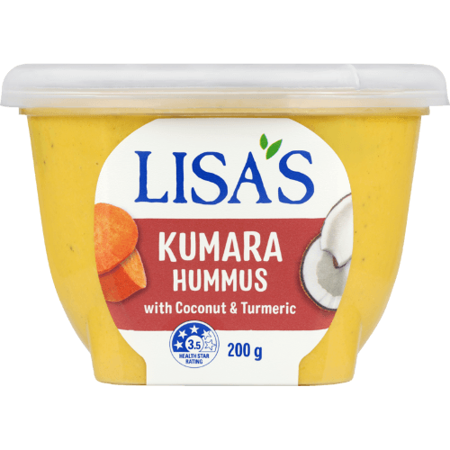 Lisa's Kumara Hummus with Coconut & Turmeric