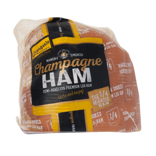Grandpa's Meat & Bacon Co. Manuka Smoked Champagne Boneless 1/4 Ham