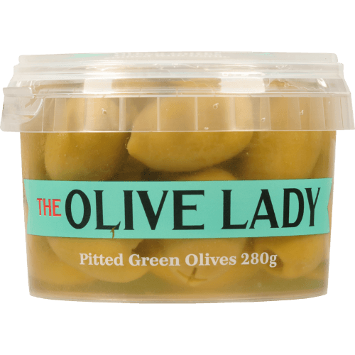 The Olive Lady Pitted Green Olives