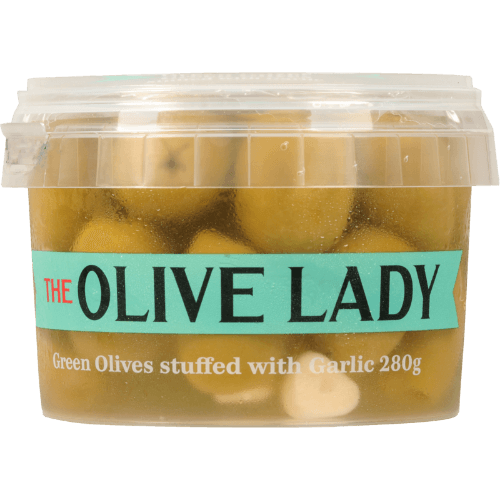 The Olive Lady Green Olives Stuffed With Garlic