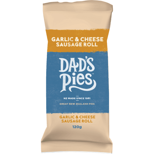 Dad's Pies Sausage Roll Garlic And Cheese Chilled 120 g