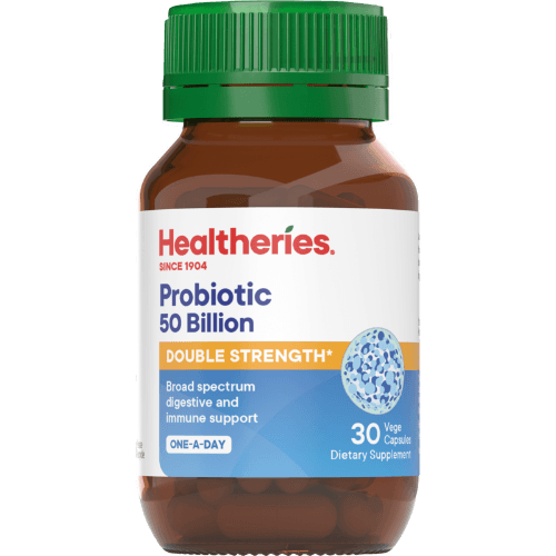 Healtheries Probiotic 50 Billion Double Strength One A Day Vege Capsules