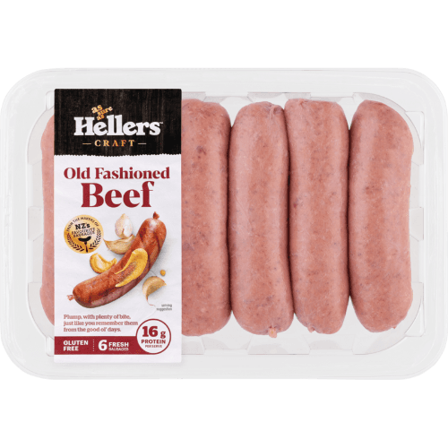 Hellers Craft Old Fashioned Beef Sausages
