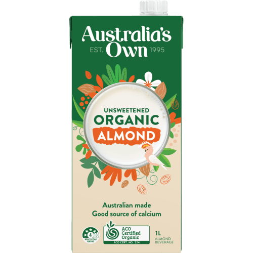 Australia's Own Organic Unsweetened Organic Almond Milk 1 L