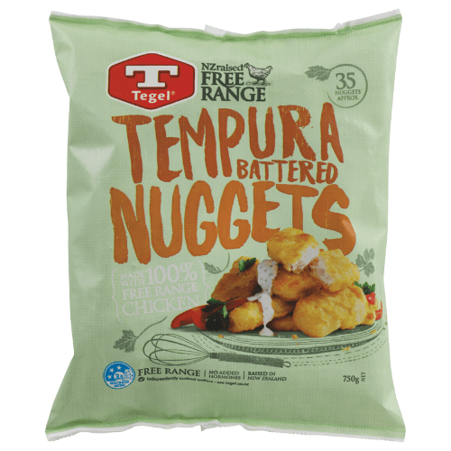 Tegel Free Range Tempura Battered Chicken Nuggets 750 g