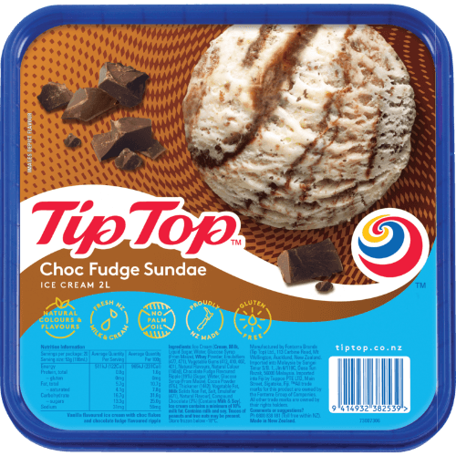 Tip Top Choc Fudge Sundae Ice Cream