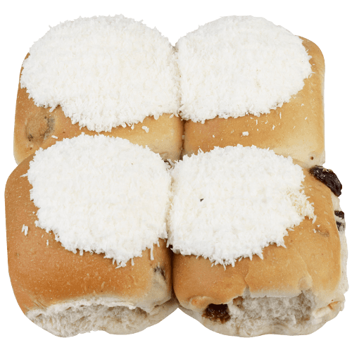 Custard Chelsea Buns 4 pack