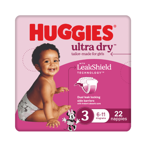 Huggies Ultra Dry Nappies For Girls Size 3 6-11kg