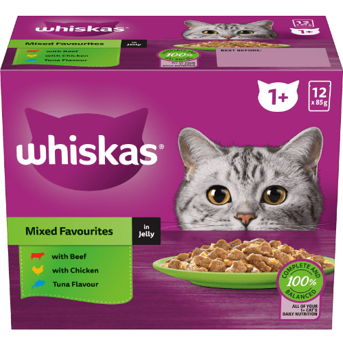 Whiskas Mixed Favourites In Jelly Wet Pouches Cat Food