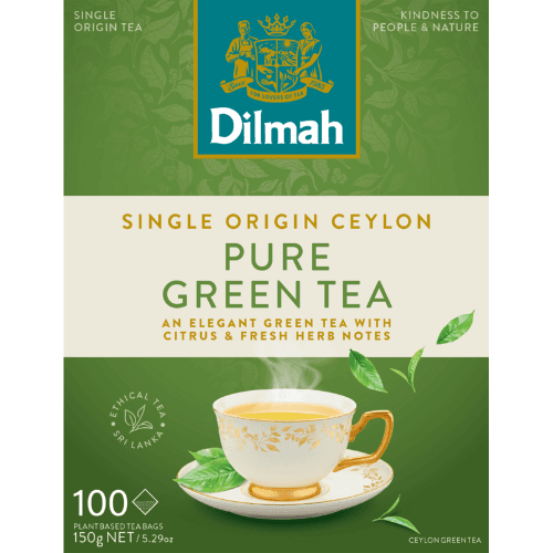 Dilmah Ceylon Pure Green Tea Tagless Tea Bags