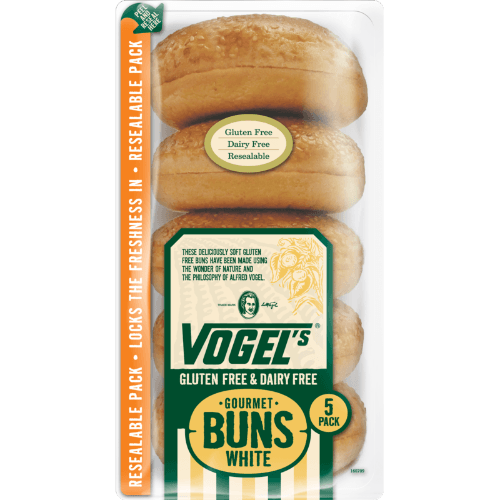 Vogel's Gluten Free Dairy Free Gourmet White Buns