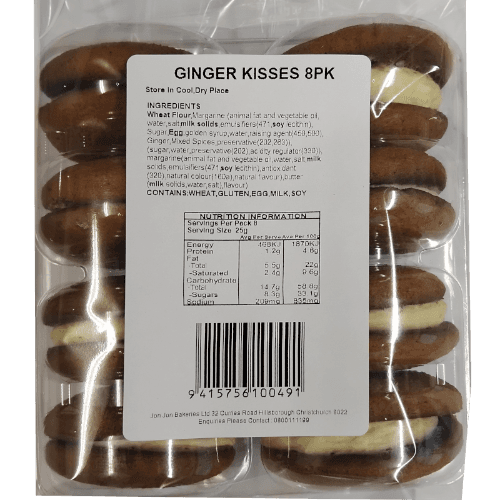 Jon-Jon Ginger Kisses Plain Pack