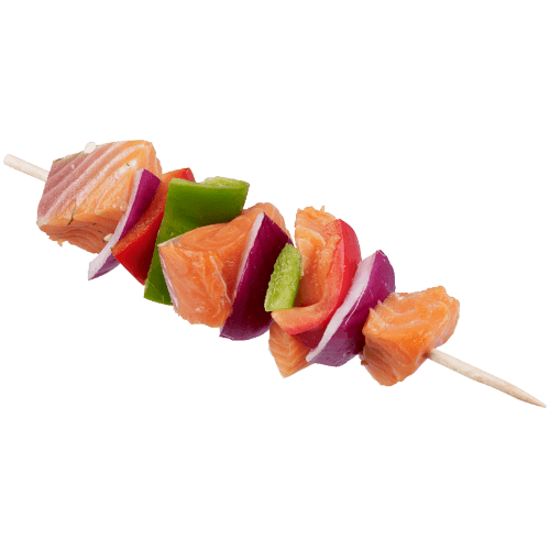 NZ Salmon Onion & Capsium Kebab