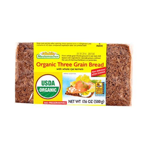 Mestemacher Organic Three Grain Bread