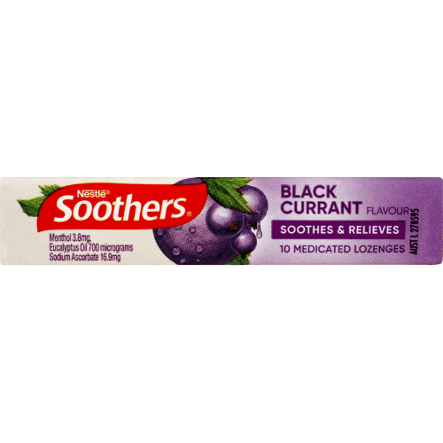 Nestle Soothers Liquid Centred Blackcurrant Flavour Lozenges