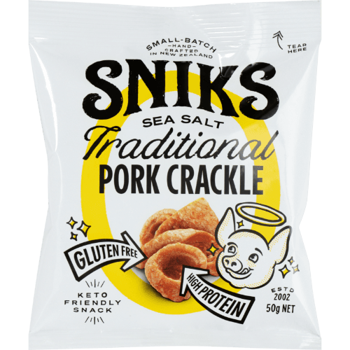 Sniks Sea Salt Traditional Pork Crackle