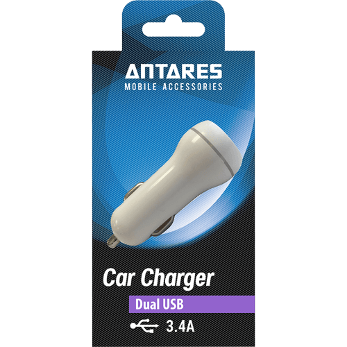 Antares Dual USB 3.4A Car Charger