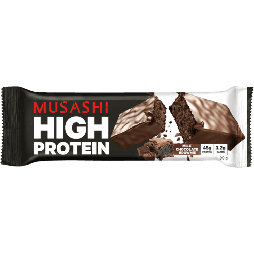 Musashi Milk Chocolate Brownie Flavour High Protein Bar