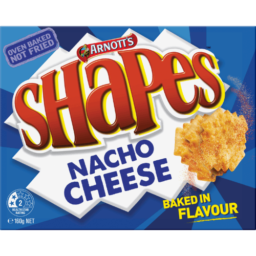 Arnott's Shapes Nacho Cheese Crackers