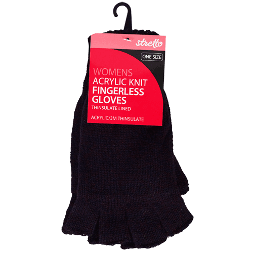 Stretto Womans Thinsulate Fingerless Gloves