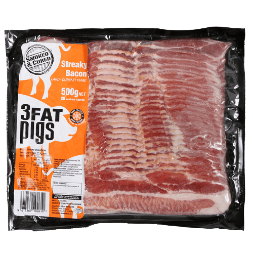 3 Fat Pigs Streaky Bacon