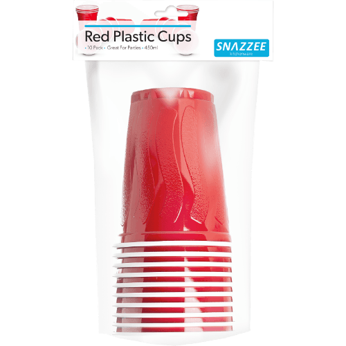 Snazzee Red Party Cups 10 pack
