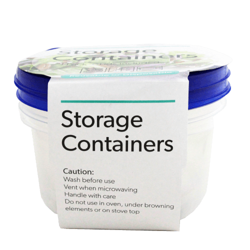 Snazzee Round Storage Containers 3 pack