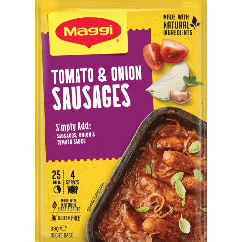 Maggi Tomato & Onion Sausages Recipe Base Sachet