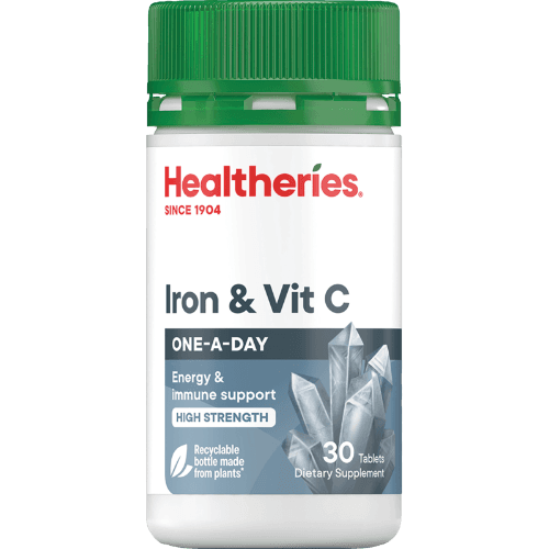 Healtheries Iron & Vit C One A Day Tablets