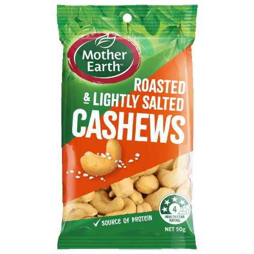 Mother Earth Roasted & Lightly Salted Cashews