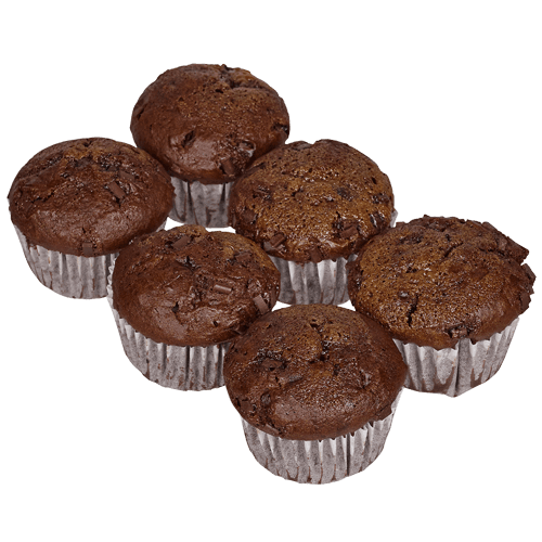 Medium Choc Caramel Muffins 6 pack