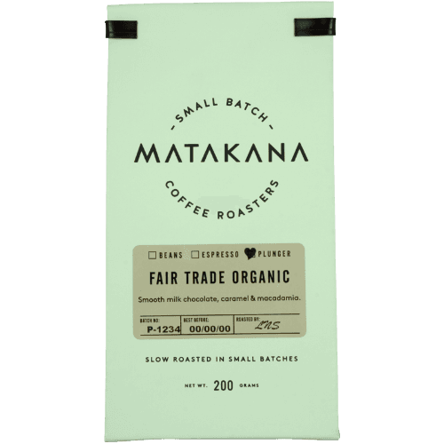 Matakana Coffee Roasters Fair Trade Organic Plunger Coffee