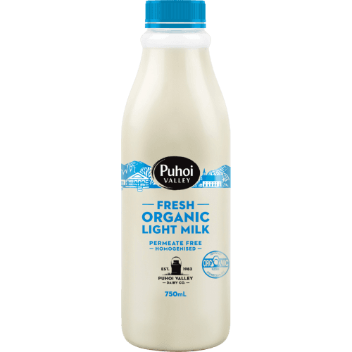 Puhoi Valley Fresh Organic Light Milk