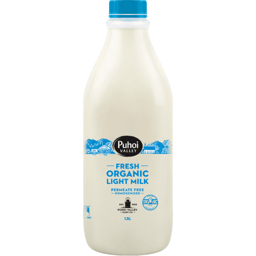 Puhoi Valley Fresh Organic Light Milk